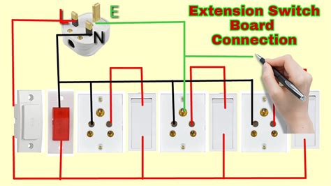 electrical switch box extension|extension board with individual switch.